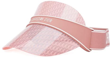 dior black visor|Dior pink visor.